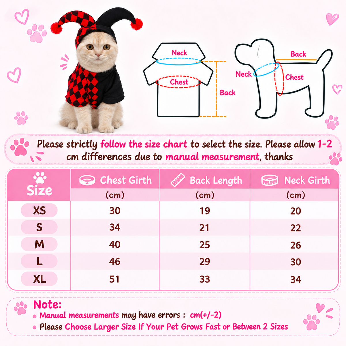 Clown Pet Costume