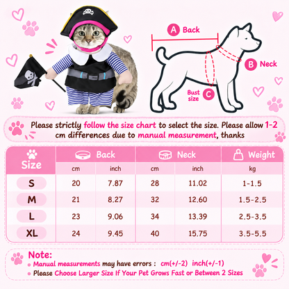 Pirate Pet Costume