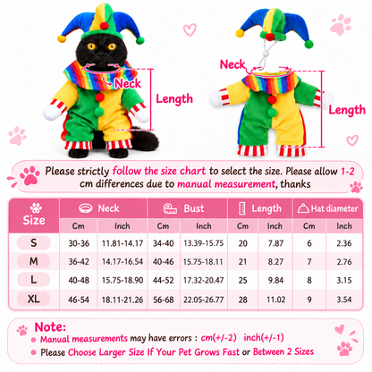 Clown Pet Costume